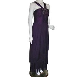 Style F24914 David's Bridal Purple Size 14 Plus Size 0 Straight Dress on Queenly