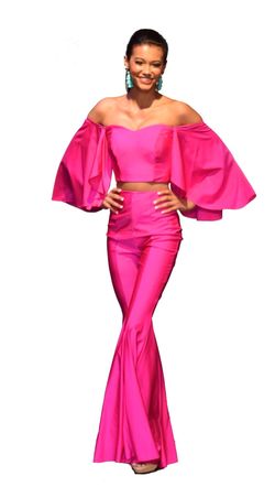 Johnathan Kayne Pink Size 0 Pageant Jersey Jumpsuit Dress on Queenly
