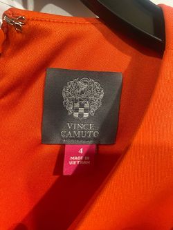 Vince Camuto Orange Size 4 Jersey Mini Cocktail Dress on Queenly