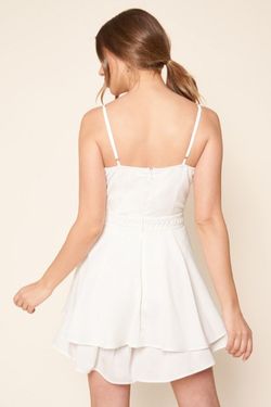 Style P2882A Sugarlips White Size 0 Bridal Shower Engagement Flare Jumpsuit Dress on Queenly