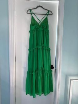 Flying tomatoe Green Size 8 Sorority Wedding Guest Medium Height Straight Dress on Queenly