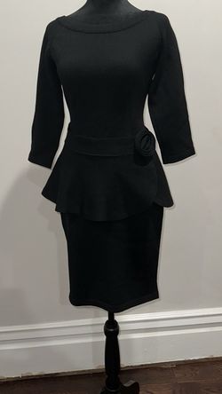 Elana Black Size 0 Jersey Midi Cocktail Dress on Queenly