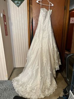 Style RN21360 Mori Lee Nude Size 12 Rn21360 Floor Length Plus Size A-line Dress on Queenly