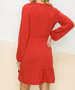 Style 1-1036861089-2793 Faith Apparel Red Size 12 Sleeves Sorority Free Shipping Casual Cocktail Dress on Queenly