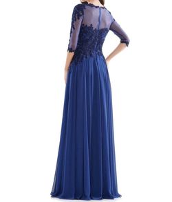 Style 1-105992413-651 Marsoni by Colors Blue Size 20 Plus Size Sleeves Straight Dress on Queenly