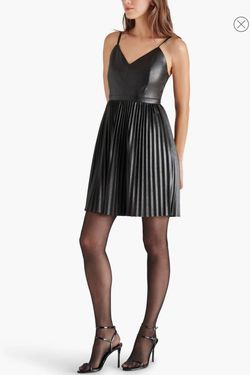 Style 1-1068611429-1901 STEVE MADDEN Black Size 6 Free Shipping Cocktail Dress on Queenly