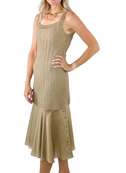 Style 1-1126023584-2791 current air Brown Size 12 Plus Size Jersey Cocktail Dress on Queenly
