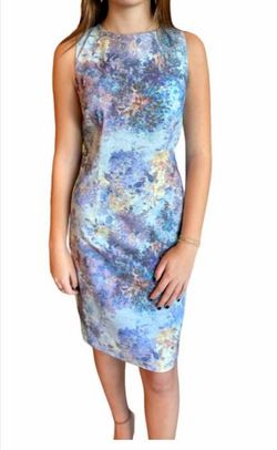 Style 1-1136514253-238 Estelle and Finn Blue Size 12 Free Shipping Polyester Mini Plus Size Cocktail Dress on Queenly