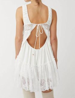Style 1-1149419837-2901 Free People White Size 8 Jumpsuit Lace Mini Cocktail Dress on Queenly
