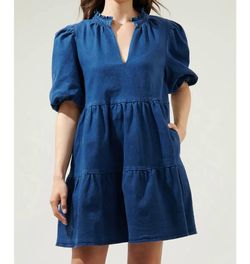 Style 1-1167406653-2901 SUGARLIPS Blue Size 8 Casual Sleeves Cocktail Dress on Queenly
