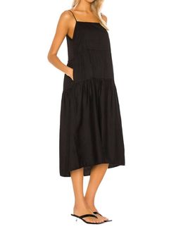 Style 1-12018581-649 Enza Costa Black Size 2 Pockets 1-12018581-649 Cocktail Dress on Queenly