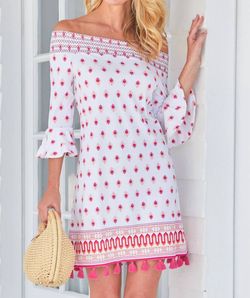 Style 1-1207795141-2696 Cabana Life Pink Size 12 Spandex Free Shipping Plus Size Speakeasy Cocktail Dress on Queenly