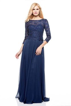 Style 1-1288021745-397 Marsoni by Colors Blue Size 14 Sleeves Military Straight Dress on Queenly