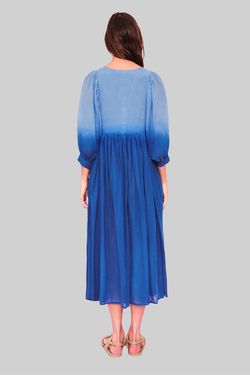 Style 1-13745531-649 Sundry Blue Size 2 Sleeves Ombre Vintage Cocktail Dress on Queenly