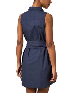 Style 1-1380586217-3414 APIECE APART Blue Size 4 Sorority Rush Mini High Neck Cocktail Dress on Queenly