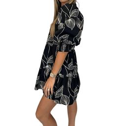Style 1-1448326904-2696 Phie Collective Black Size 12 Sleeves V Neck Floral Cocktail Dress on Queenly