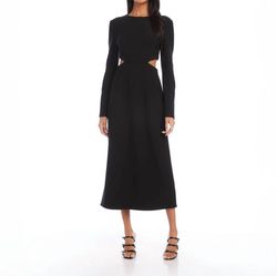 Style 1-1550728684-3236 Fifteen Twenty Black Size 4 Polyester Cocktail Dress on Queenly