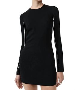 Style 1-1623231411-2588 St. Agni Black Size 0 Summer Long Sleeve Mini Cocktail Dress on Queenly