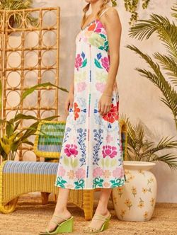 Style 1-1660133253-2696 ANDREE BY UNIT White Size 12 Print Free Shipping Military Floral Straight Dress on Queenly