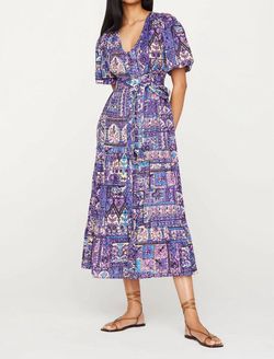 Style 1-1961316607-1498 Marie Oliver Purple Size 4 Tall Height Cocktail Dress on Queenly