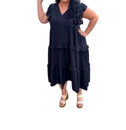 Style 1-1979106653-3775 umgee Black Size 16 Plus Size Straight Dress on Queenly