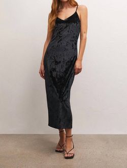 Style 1-1985630434-3236 Z Supply Black Size 4 Velvet Polyester Cocktail Dress on Queenly