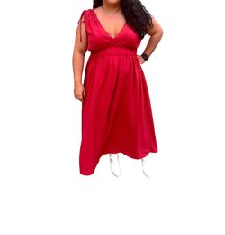 Style 1-209331533-933 Heyson Red Size 24 Flare A-line Plus Size Cocktail Dress on Queenly