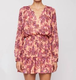 Style 1-2103150194-1901 A.L.C. Pink Size 6 Free Shipping Sleeves V Neck Cocktail Dress on Queenly