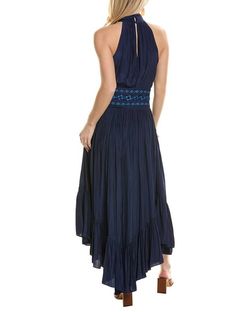 Style 1-2248806587-1901 Ramy Brook Blue Size 6 Navy Free Shipping Cocktail Dress on Queenly