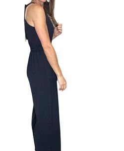 Style 1-2284113061-1474 White Birch Black Size 28 Belt Polyester Jumpsuit Dress on Queenly