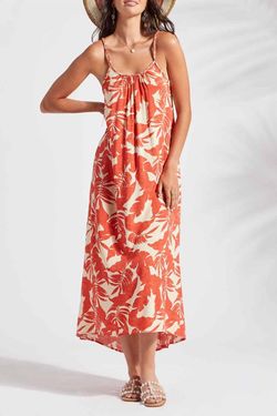 Style 1-2347150438-2793 TRIBAL Red Size 12 Floral Resort Straight Dress on Queenly