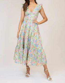 Style 1-2372301792-2696 LAVENDER BROWN Green Size 12 Sleeves Print Straight Dress on Queenly