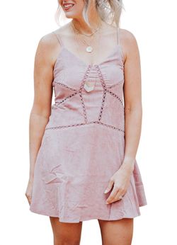 Style 1-2552530413-3471 SHE + SKY Pink Size 4 A-line Cut Out Mini Cocktail Dress on Queenly