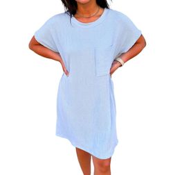 Style 1-2586439603-3471 entro Blue Size 4 Sorority Casual Sorority Rush Cocktail Dress on Queenly
