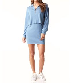 Style 1-2657729711-3236 Tart Collections Blue Size 4 Long Sleeve Mini Cocktail Dress on Queenly