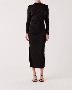 Style 1-2680692622-3236 Sophie Rue Black Tie Size 4 Free Shipping Straight Dress on Queenly