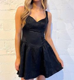 Style 1-268154788-2791 NIA Black Size 12 Tall Height Sorority Rush Sorority Cocktail Dress on Queenly