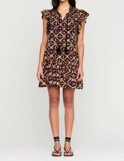 Style 1-2707162476-3471 Marie Oliver Brown Size 4 Sheer Mini Cocktail Dress on Queenly