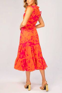 Style 1-2866623017-2696 LAVENDER BROWN Orange Size 12 Tall Height Mini Ruffles Polyester Cocktail Dress on Queenly