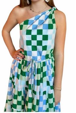 Style 1-2939032672-3011 SILKA Green Size 8 Tall Height One Shoulder Pattern Cocktail Dress on Queenly