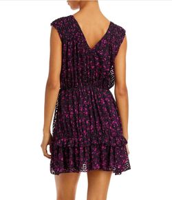 Style 1-3004035493-1498 Ramy Brook Black Size 4 V Neck Sorority Floral Cocktail Dress on Queenly