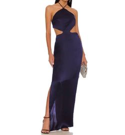 Style 1-3140199885-3236 Amanda Uprichard Purple Size 4 Side slit Dress on Queenly
