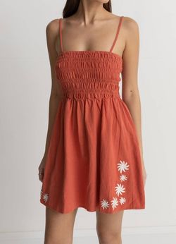 Style 1-3366033661-3471 Rhythm. Orange Size 4 Tall Height Coral Cocktail Dress on Queenly