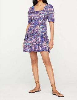 Style 1-3379548330-2168 Marie Oliver Purple Size 8 Summer Square Neck Sorority Sorority Rush Mini Cocktail Dress on Queenly