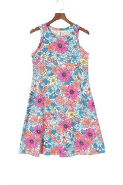 Style 1-3393841419-2696 dear lover Pink Size 12 Plus Size Free Shipping Casual Floral Cocktail Dress on Queenly