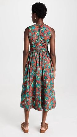 Style 1-3413519987-1901 Ulla Johnson Green Size 6 Print Cocktail Dress on Queenly