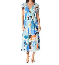 Style 1-3413915411-2901 GILNER FARRAR Blue Size 8 Free Shipping Polyester Cocktail Dress on Queenly
