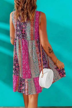 Style 1-3418669853-2901 dear lover Pink Size 8 Free Shipping Casual V Neck Floral Cocktail Dress on Queenly