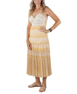 Style 1-3528987928-2791 Timing Yellow Size 12 Spaghetti Strap Tall Height Lace Straight Dress on Queenly