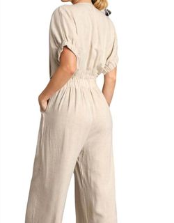 Style 1-3864814657-3471 umgee Nude Size 4 Tall Height Jumpsuit Dress on Queenly